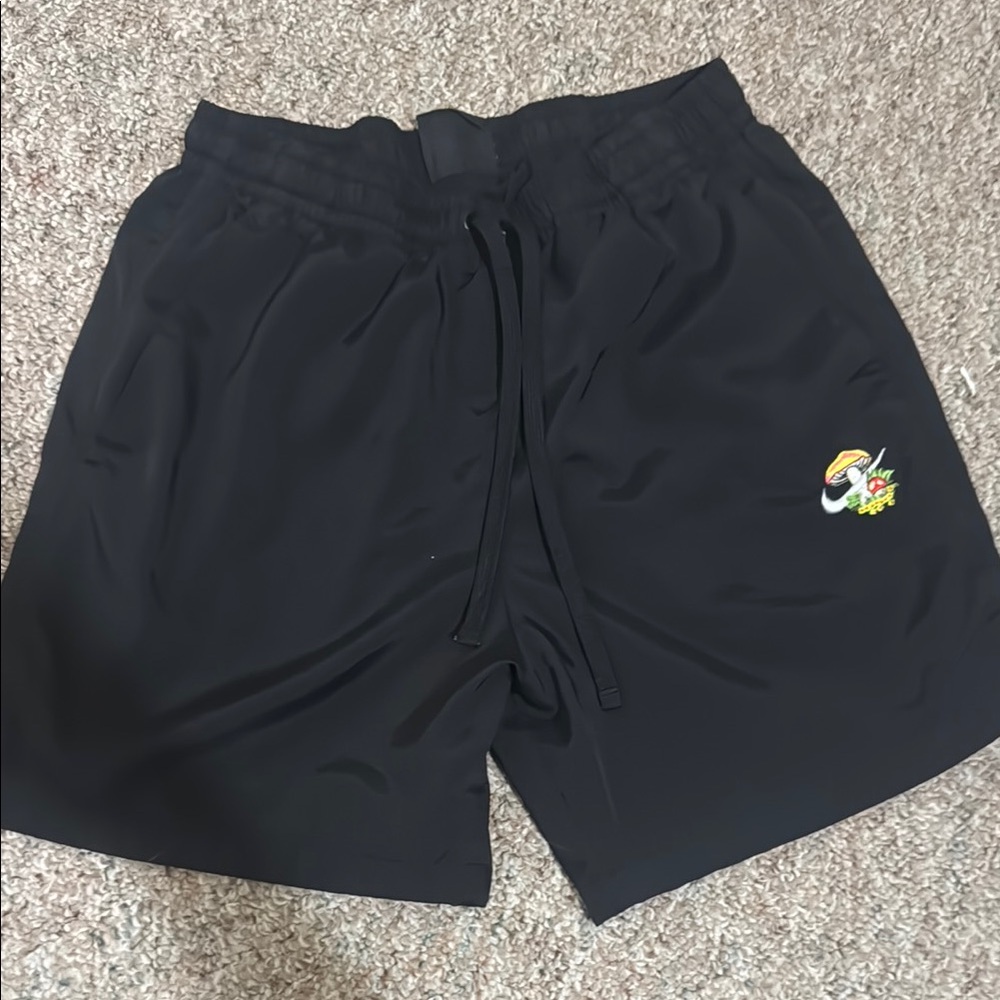 Nike Black Athletic Shorts with Elastic Waistband